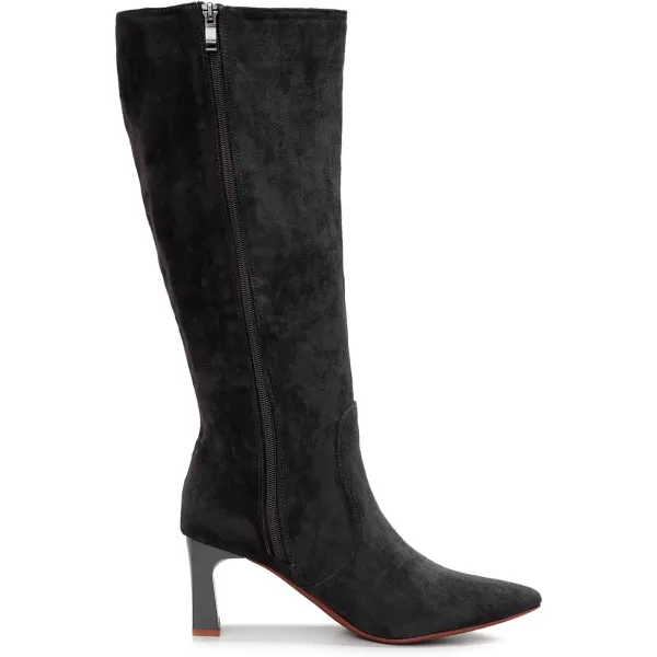 VenusCelia Women's Knee High Stretchy Fashion Boots