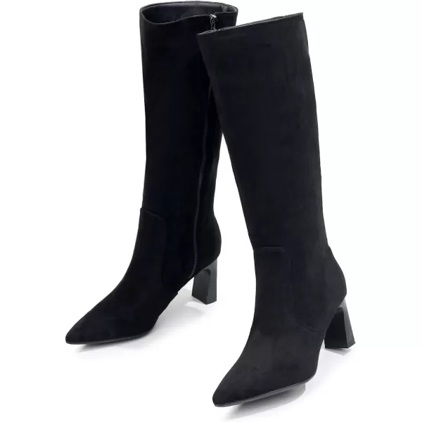 VenusCelia Women's Knee High Stretchy Fashion Boots