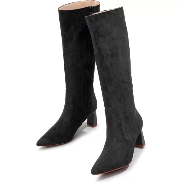 VenusCelia Women's Knee High Stretchy Fashion Boots