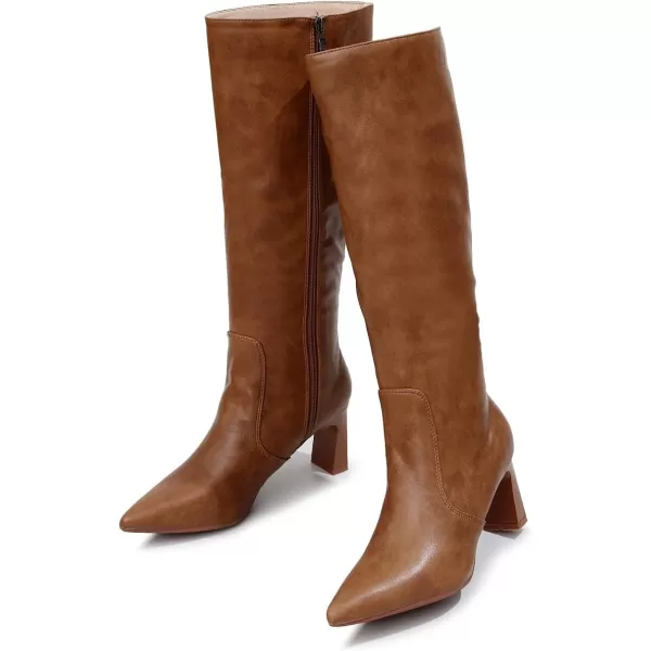 VenusCelia Women's Knee High Stretchy Fashion Boots