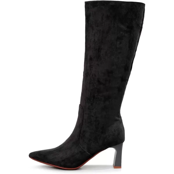 VenusCelia Women's Knee High Stretchy Fashion Boots