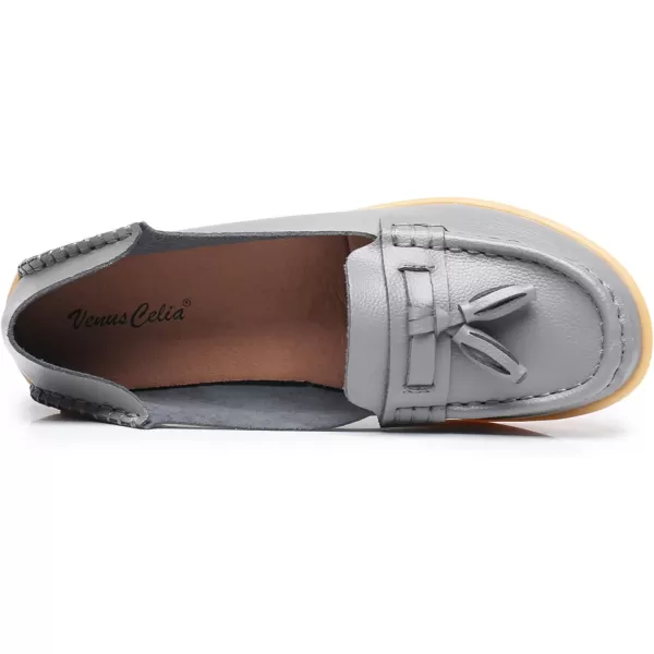 VenusCelia Women's Lantern Comfort Walking Flat Loafer