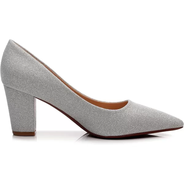 VenusCelia Women's Lewin Pump Chunky Heel Shoe