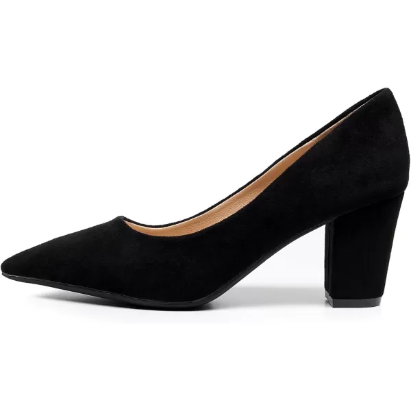 VenusCelia Women's Lewin Pump Chunky Heel Shoe