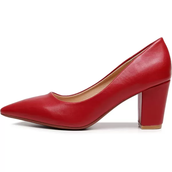 VenusCelia Women's Lewin Pump Chunky Heel Shoe