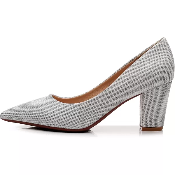 VenusCelia Women's Lewin Pump Chunky Heel Shoe