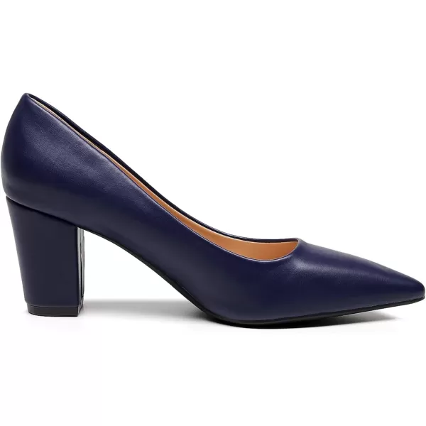 VenusCelia Women's Lewin Pump Chunky Heel Shoe