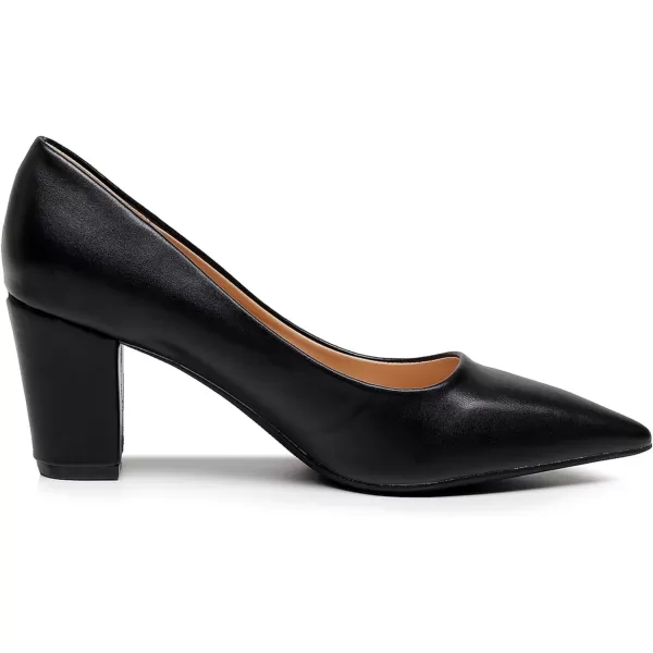 VenusCelia Women's Lewin Pump Chunky Heel Shoe