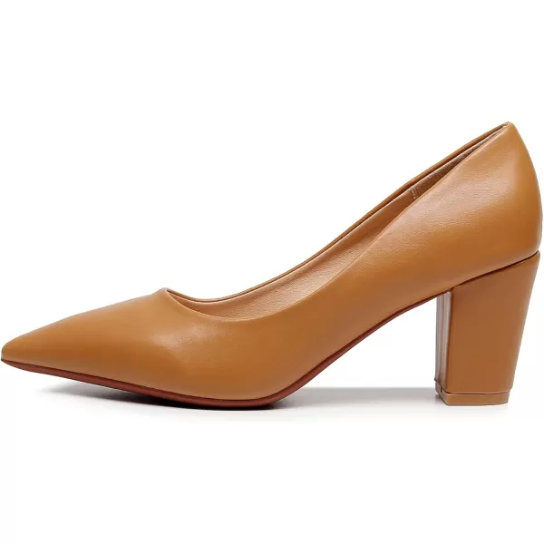 VenusCelia Women's Lewin Pump Chunky Heel Shoe