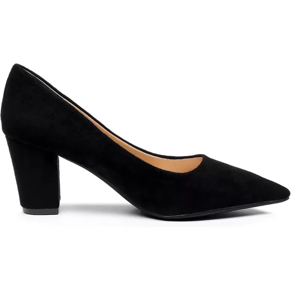 VenusCelia Women's Lewin Pump Chunky Heel Shoe