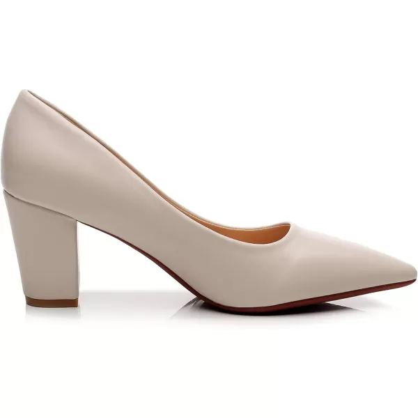 VenusCelia Women's Lewin Pump Chunky Heel Shoe