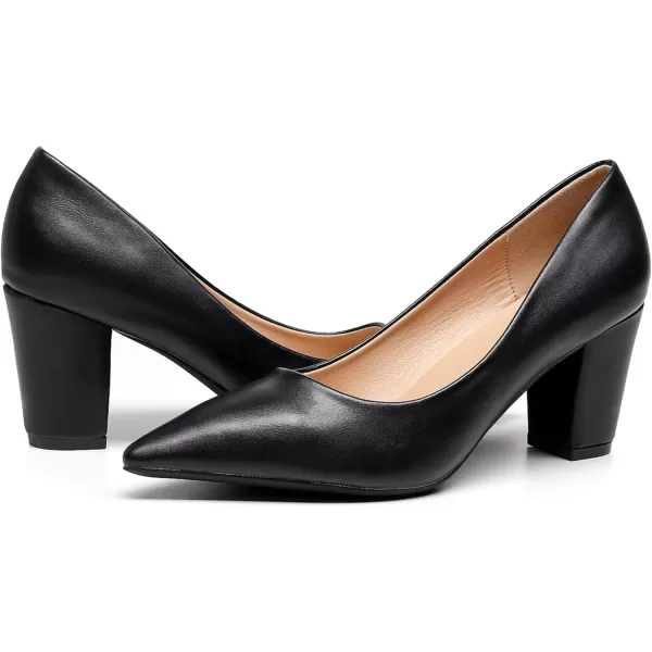 VenusCelia Women's Lewin Pump Chunky Heel Shoe
