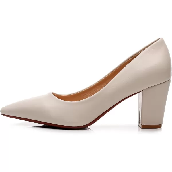 VenusCelia Women's Lewin Pump Chunky Heel Shoe