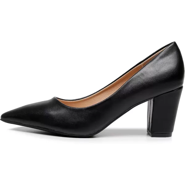 VenusCelia Women's Lewin Pump Chunky Heel Shoe