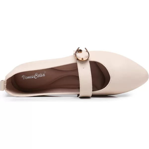 VenusCelia Women's Mary Jane Flat Shoe