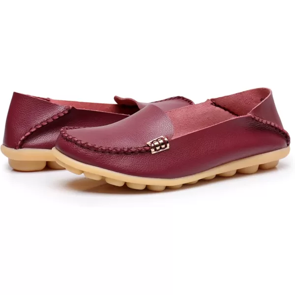 VenusCelia Women's Natural 2 Comfort Walking Flat Loafer