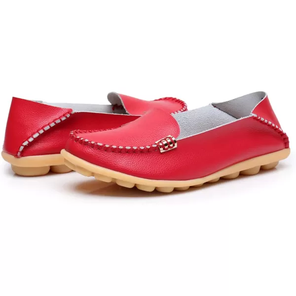 VenusCelia Women's Natural 2 Comfort Walking Flat Loafer
