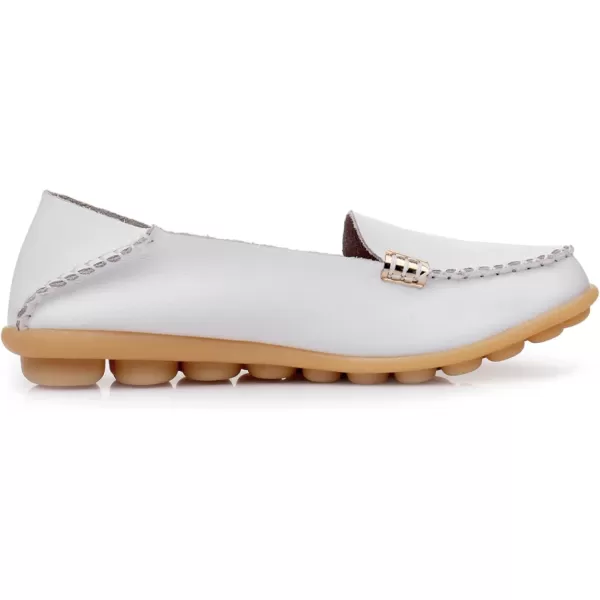 VenusCelia Women's Natural 2 Comfort Walking Flat Loafer