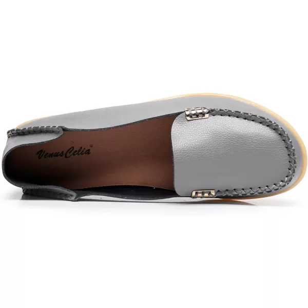 VenusCelia Women's Natural 2 Comfort Walking Flat Loafer