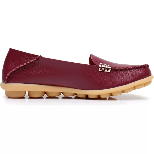 VenusCelia Women's Natural 2 Comfort Walking Flat Loafer