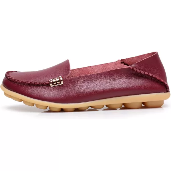 VenusCelia Women's Natural 2 Comfort Walking Flat Loafer