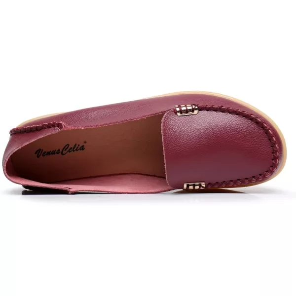 VenusCelia Women's Natural 2 Comfort Walking Flat Loafer