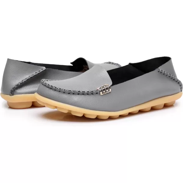 VenusCelia Women's Natural 2 Comfort Walking Flat Loafer