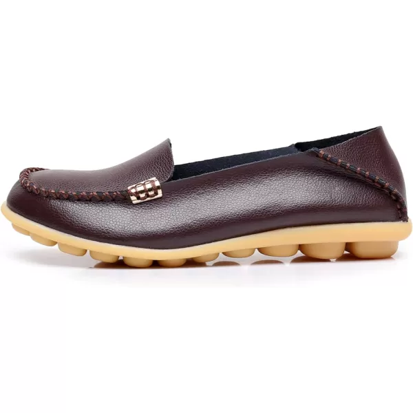 VenusCelia Women's Natural 2 Comfort Walking Flat Loafer