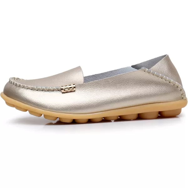VenusCelia Women's Natural 2 Comfort Walking Flat Loafer