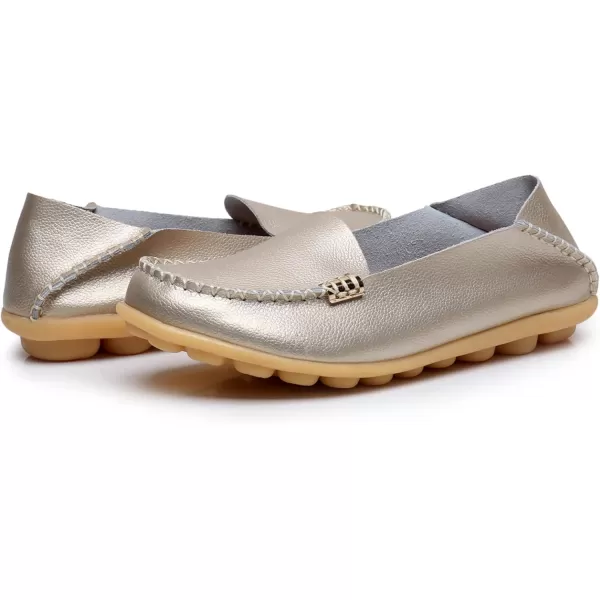 VenusCelia Women's Natural 2 Comfort Walking Flat Loafer
