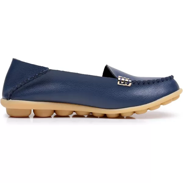 VenusCelia Women's Natural 2 Comfort Walking Flat Loafer