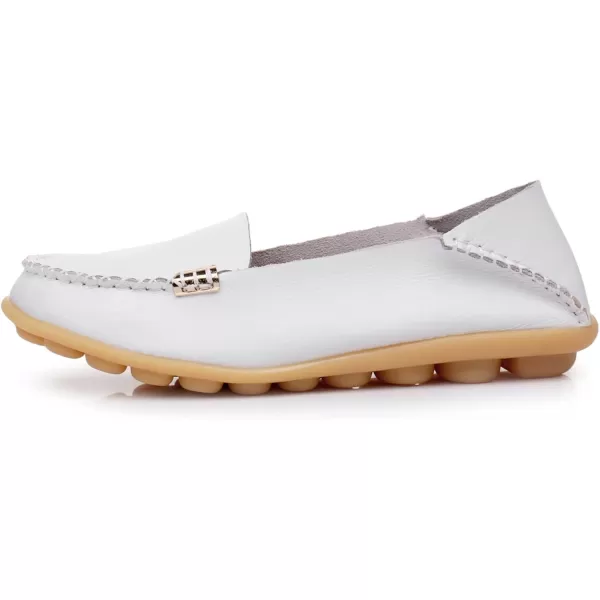 VenusCelia Women's Natural 2 Comfort Walking Flat Loafer