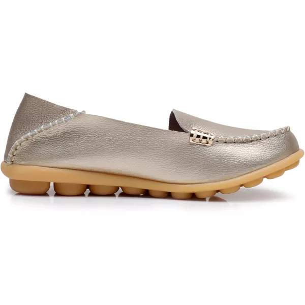 VenusCelia Women's Natural 2 Comfort Walking Flat Loafer