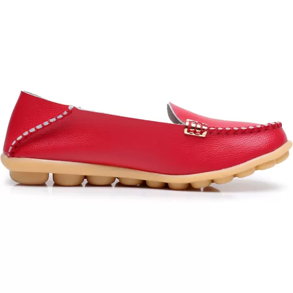 VenusCelia Women's Natural 2 Comfort Walking Flat Loafer
