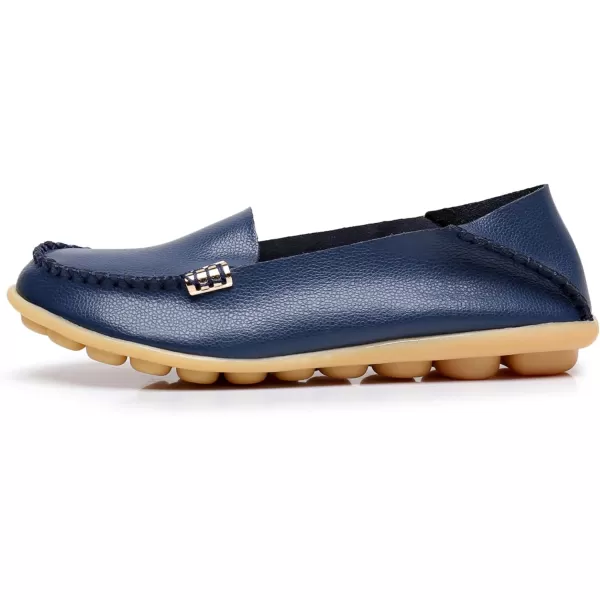 VenusCelia Women's Natural 2 Comfort Walking Flat Loafer