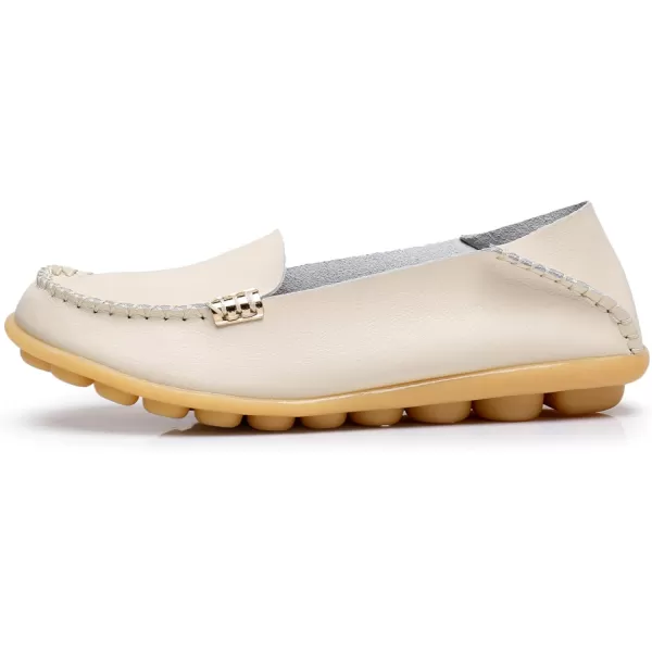 VenusCelia Women's Natural 2 Comfort Walking Flat Loafer