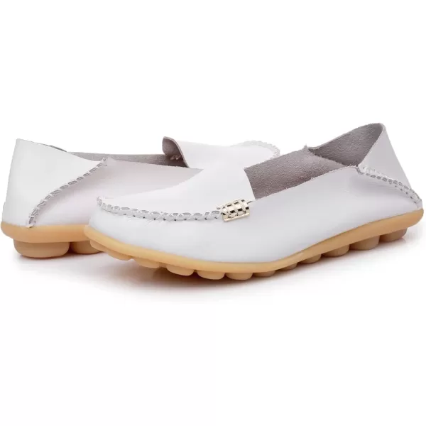 VenusCelia Women's Natural 2 Comfort Walking Flat Loafer