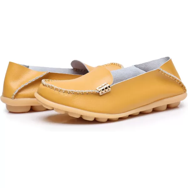 VenusCelia Women's Natural 2 Comfort Walking Flat Loafer