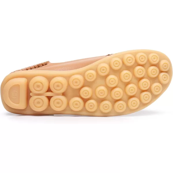 VenusCelia Women's Natural 2 Comfort Walking Flat Loafer