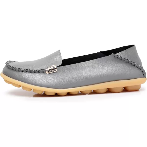 VenusCelia Women's Natural 2 Comfort Walking Flat Loafer