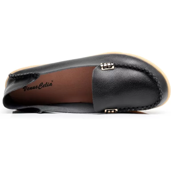 VenusCelia Women's Natural 2 Comfort Walking Flat Loafer
