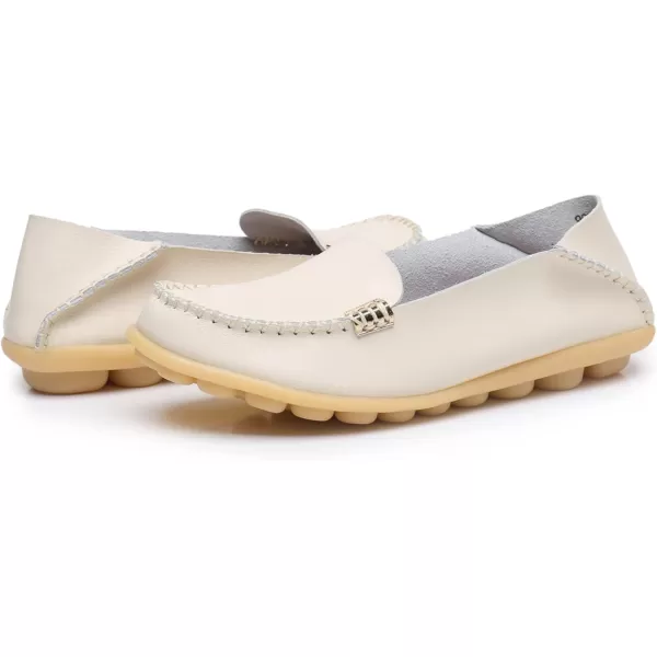 VenusCelia Women's Natural 2 Comfort Walking Flat Loafer