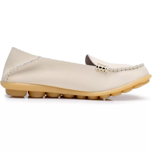 VenusCelia Women's Natural 2 Comfort Walking Flat Loafer