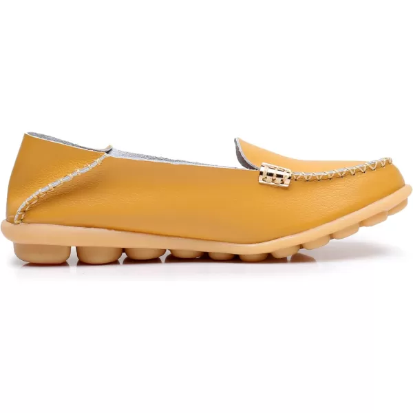 VenusCelia Women's Natural 2 Comfort Walking Flat Loafer