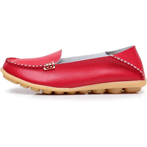 VenusCelia Women's Natural 2 Comfort Walking Flat Loafer