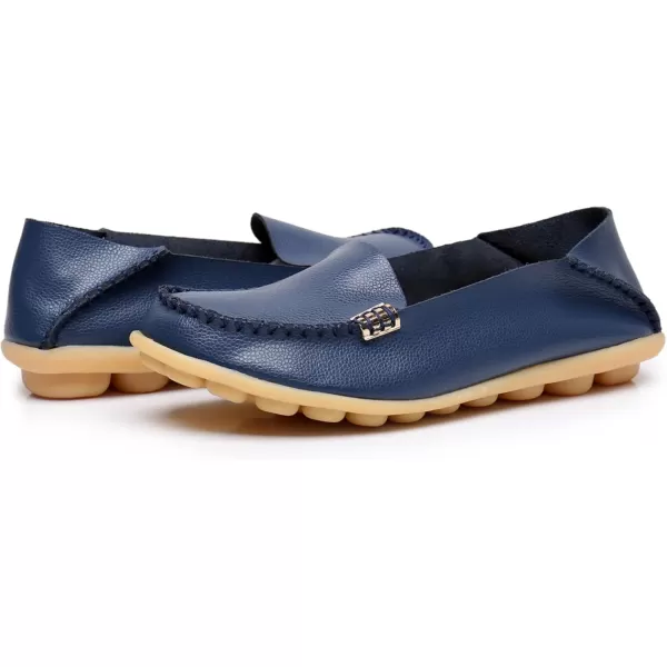 VenusCelia Women's Natural 2 Comfort Walking Flat Loafer