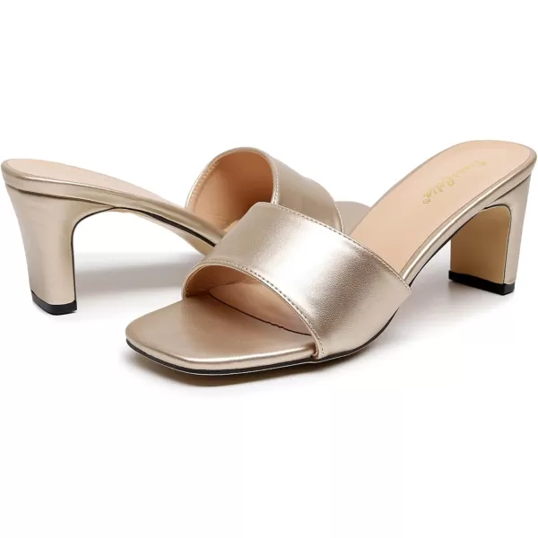 VenusCelia Women's One Band Pump Heeled Sandal