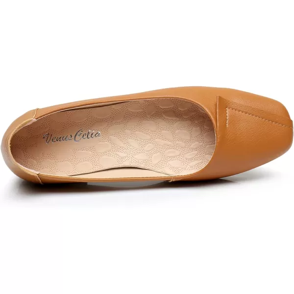 VenusCelia Women's Plain Dance Flat Shoe