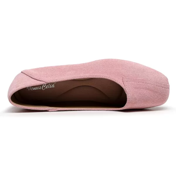VenusCelia Women's Plain Dance Flat Shoe