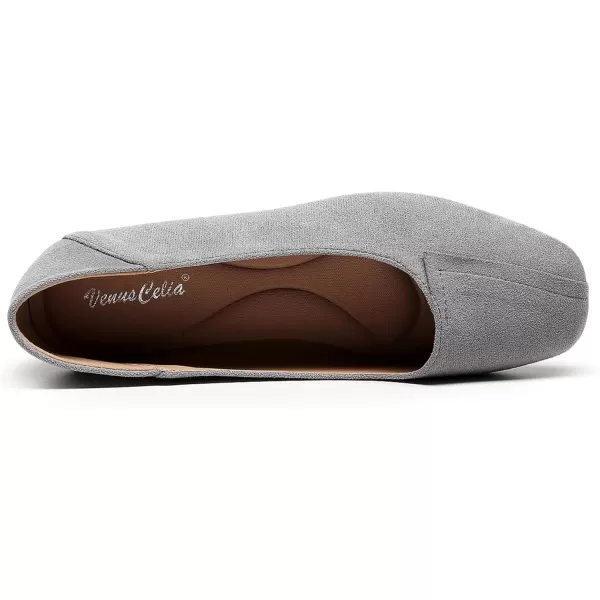 VenusCelia Women's Plain Dance Flat Shoe